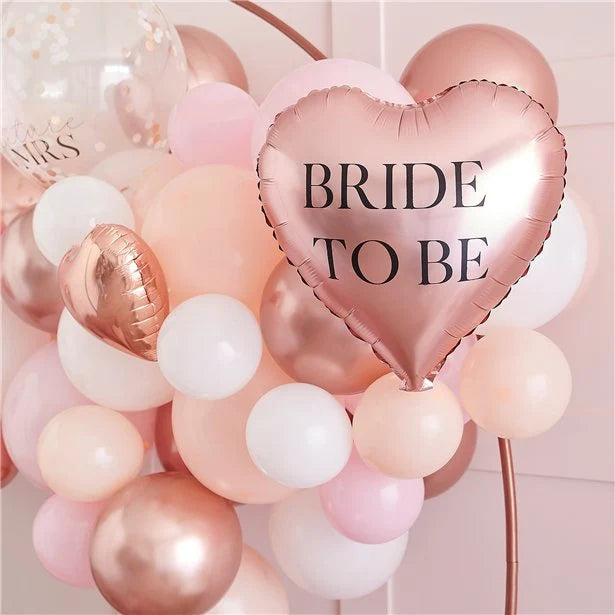 Bride to be love heart balloon