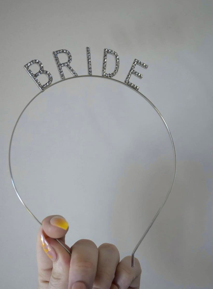 Bride Silver Diamante Headband