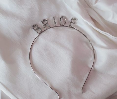 Bride Silver Diamante Headband 