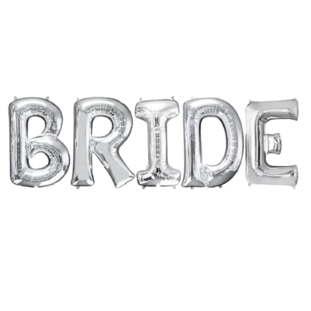 32" Silver Bride Foil Balloon