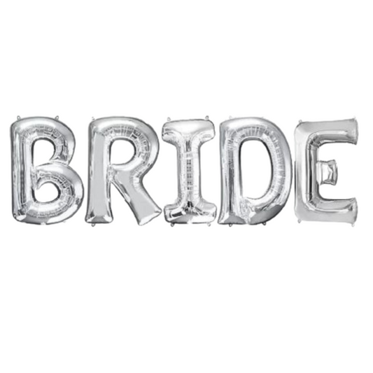 32" Silver Bride Foil Balloon