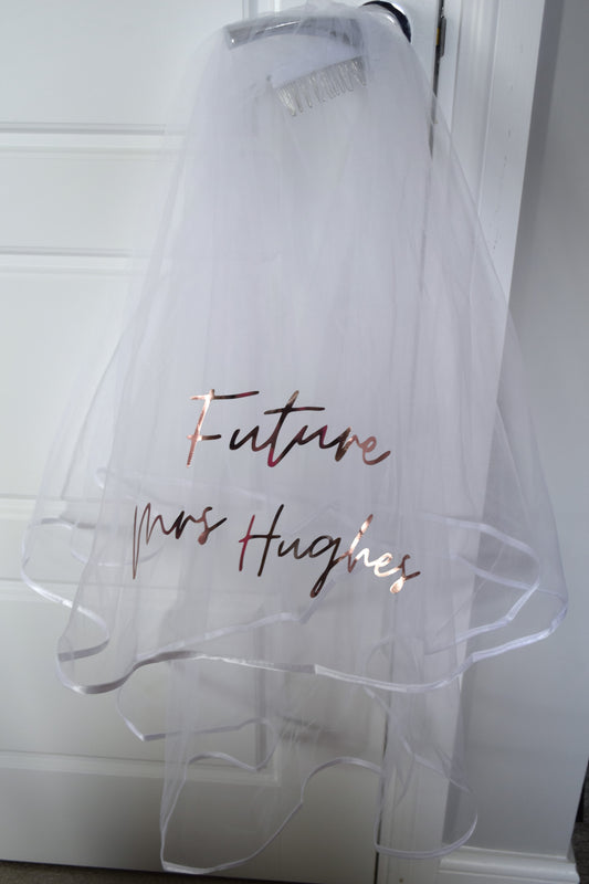 Personalised Hen Party Veil