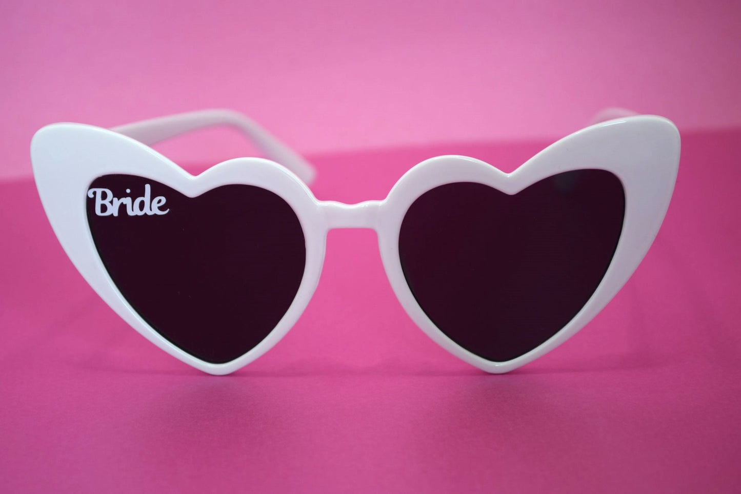 White Bride Love Heart Sunglasses