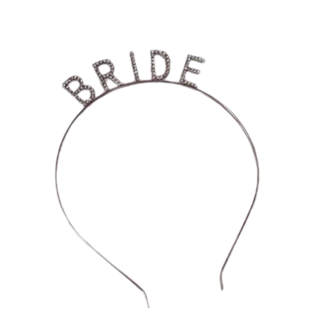 Bride To Be Silver Sparkly Headband