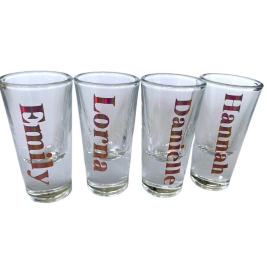 Personalised Hen Party Shot Glass