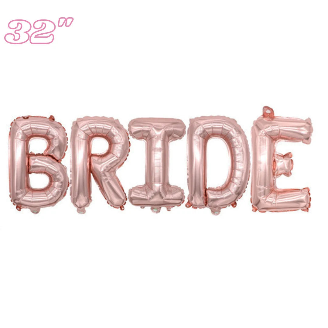 32 inch Bride Hen Party Balloon Rose Gold